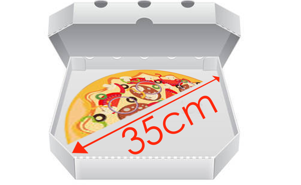 Obrázek pro kategorii Krabice na pizzu 35 cm